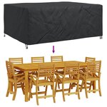 vidaXL Housse pour mobilier d'extérieur Noir 220 x 190 x 85 cm 210D