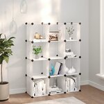 vidaXL Cubes de rangement 12 Pièces Transparent PP
