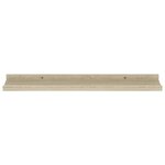 vidaXL Étagères murales 2 Pièces chêne sonoma 60x9x3 cm
