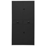 vidaXL Armoire de bureau Anthracite 90x40x180 cm Acier