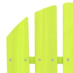 vidaXL Chaise de jardin Adirondack bois de sapin massif vert