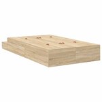 vidaXL Cadre de lit avec rangement Chêne Sonoma 236.5 x 120 x 31.5 cm