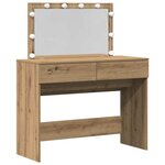vidaXL Coiffeuse chêne artisanal 100 x 40 x 120 cm Bois d'ingénierie