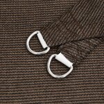 vidaXL Voile d'ombrage 160 g/m² Marron 3x3 m PEHD