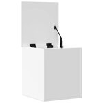vidaXL Boîte de rangement blanc 40x42x46 cm bois d'ingénierie