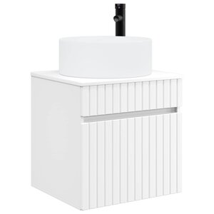vidaXL Meuble de lavabo mural Blanc 49 x 44 5 x 65 5 cm