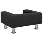 vidaXL Canapé pour enfants noir 50x40x26 5 cm velours