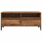 vidaXL Meuble TV avec tiroir Bois Ancien 100 x 34 5 x 44 5 cm