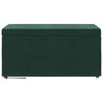 vidaXL Tabouret Vert foncé 81 x 41 x 40 cm Velours et Bois Composite