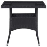 vidaXL Ensemble à Manger de jardin 9Pièces résine tressée et verre trempé