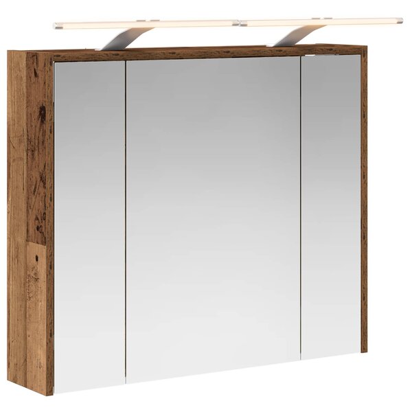 vidaXL Armoire Miroir de Salle de Bain Bois ancien 73 5 x 16 x 62 5 cm
