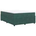 vidaXL Sommier à lattes de lit et matelas Vert foncé 140x200cm Velours