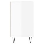 vidaXL Armoire de salle de bain blanc brillant 80x33x60 cm