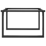 vidaXL Pieds de table basse cadre en O 70x60x43 cm fonte