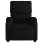 vidaXL Fauteuil de massage inclinable électrique noir similicuir