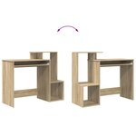 vidaXL Bureau Chêne sonoma 106 x 40 x 88.5 cm Bois d'ingénierie