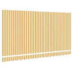 vidaXL Toile de rechange pour store banne Jaune et blanc 400 x 200 cm