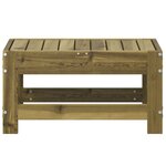 vidaXL Repose-pied de jardin 62x30x32 cm bois de pin imprégné