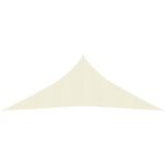vidaXL Voile d'ombrage 160 g/m² Crème 6x6x6 m PEHD