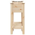 Jardinière vidaXL avec grilles 71x37x76 cm en bois massif de pin