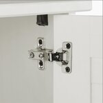 vidaXL Armoire de toilette Blanc 60 x 27 x 161 cm Bois massif en pin