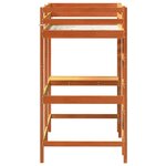 vidaXL Lit superposé sans matelas cire marron 90x190 cm pin massif