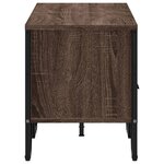 vidaXL Meuble TV chêne marron 122x34x41 cm bois d'ingénierie