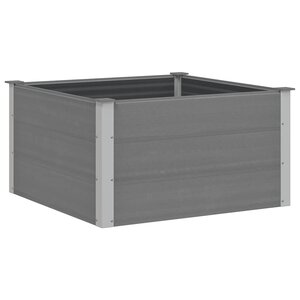 vidaXL Lit surélevé de jardin WPC 100x100x54 cm Gris