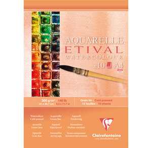 Bloc encollé A4 Etival Grain fin 300g 10F CLAIREFONTAINE
