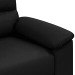 vidaXL Fauteuil noir 60 cm similicuir