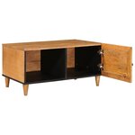 vidaXL Table basse avec étagère Marron clair 80 x 50 x 40 cm