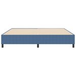 vidaXL Cadre de lit plateforme Bleu 200 x 200 cm tissu