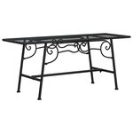 vidaXL Banc tour d'arbre 110 cm Noir Acier