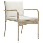 vidaXL Ensemble de jardin avec coussin acier