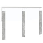 vidaXL Tête de lit Gris béton 140 cm Bois d'ingénierie