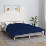vidaXL Couverture lestée Bleu 200x225 cm 9 kg Tissu