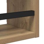 vidaXL Ensemble d'étagères murales 3 Pièces Chêne artisanal 40x16x14cm