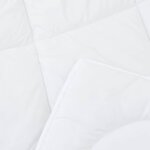 vidaXL Couette Autre avec oreiller 3 Pièces Blanc 240 x 200 cm Microfibre