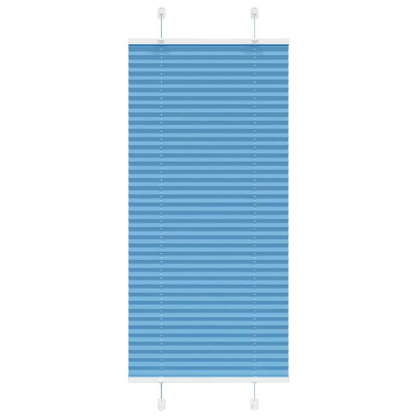 vidaXL Store plissé bleu 65x100 cm largeur du tissu 64 4 cm polyester