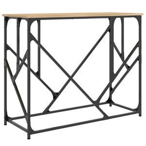 vidaXL Table console chêne sonoma 100x40x80 cm bois d'ingénierie