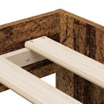 vidaXL Cadre de lit de rangement Bois ancien 90x190 cm