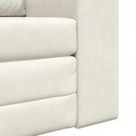vidaXL Canapé-Lit Crème 98 x 71 x 83 cm Velours