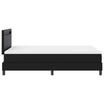 vidaXL Lit à ressorts avec matelas Noir 120 x 190 cm Simili cuir