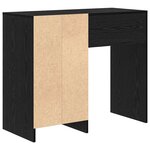 vidaXL Bureau Chêne noir 90 x 37 5 x 75 cm Bois d'ingénierie