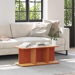 vidaXL Table basse Brun cire 80 x 39 5 x 33 5 cm Bois massif en pin