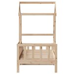 vidaXL Lit de jour avec toit 90x200 cm bois de pin massif