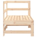 vidaXL Canapé d'angle de jardin bois de pin massif