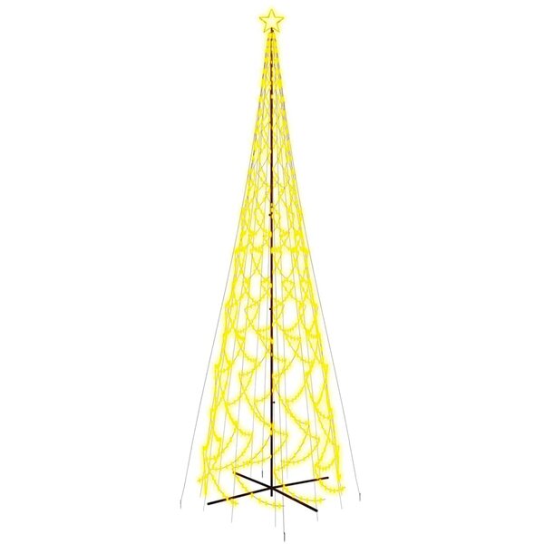 vidaXL Arbre de Noël cône 3000 LED Blanc chaud 230x800 cm