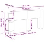 vidaXL Cabinet de Tête de Lit Sonoma gris Bois d'ingénierie