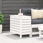 vidaXL Repose-pied de jardin blanc 62x31 5x52 cm bois de pin massif